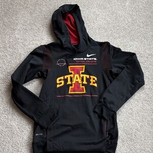 BRAND NEW- NEVER WORN Nike Dri-fit Black Hoodie with Iowa State Cyclones Logo
